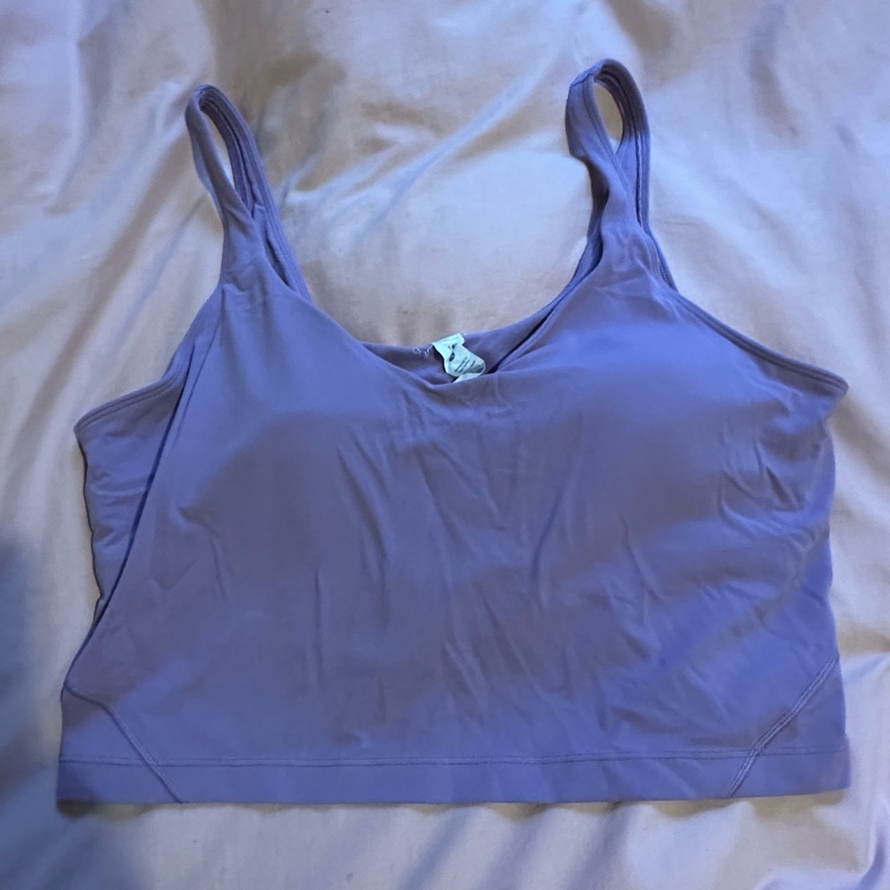 Lululemon Lavender Crop Athletics Top